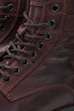 Jack & Jones Bota Piel Piso Track Marron Medio Online