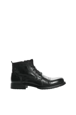 Jack & Jones Bota Piel Piso Track Negro Clearance