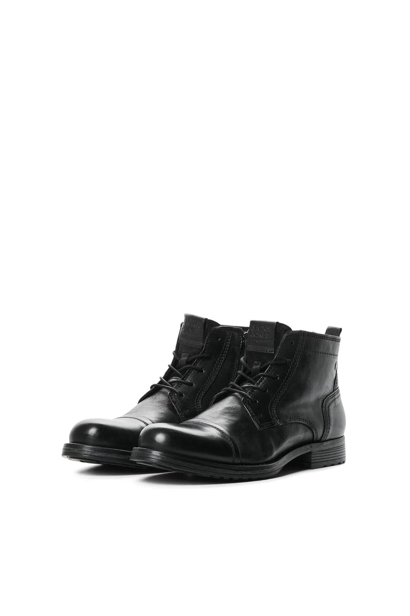Jack & Jones Bota Piel Piso Track Negro Clearance