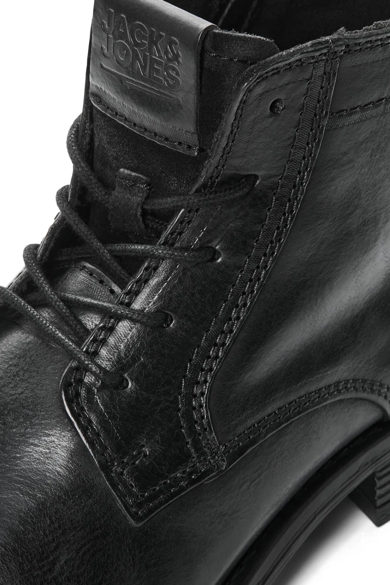 Jack & Jones Bota Piel Piso Track Negro Clearance