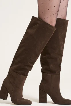 Pimkie Botas Altas De Antelina Estampado Tostado Hot