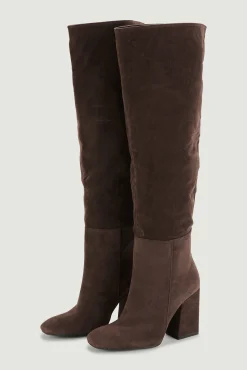 Pimkie Botas Altas De Antelina Estampado Tostado Hot