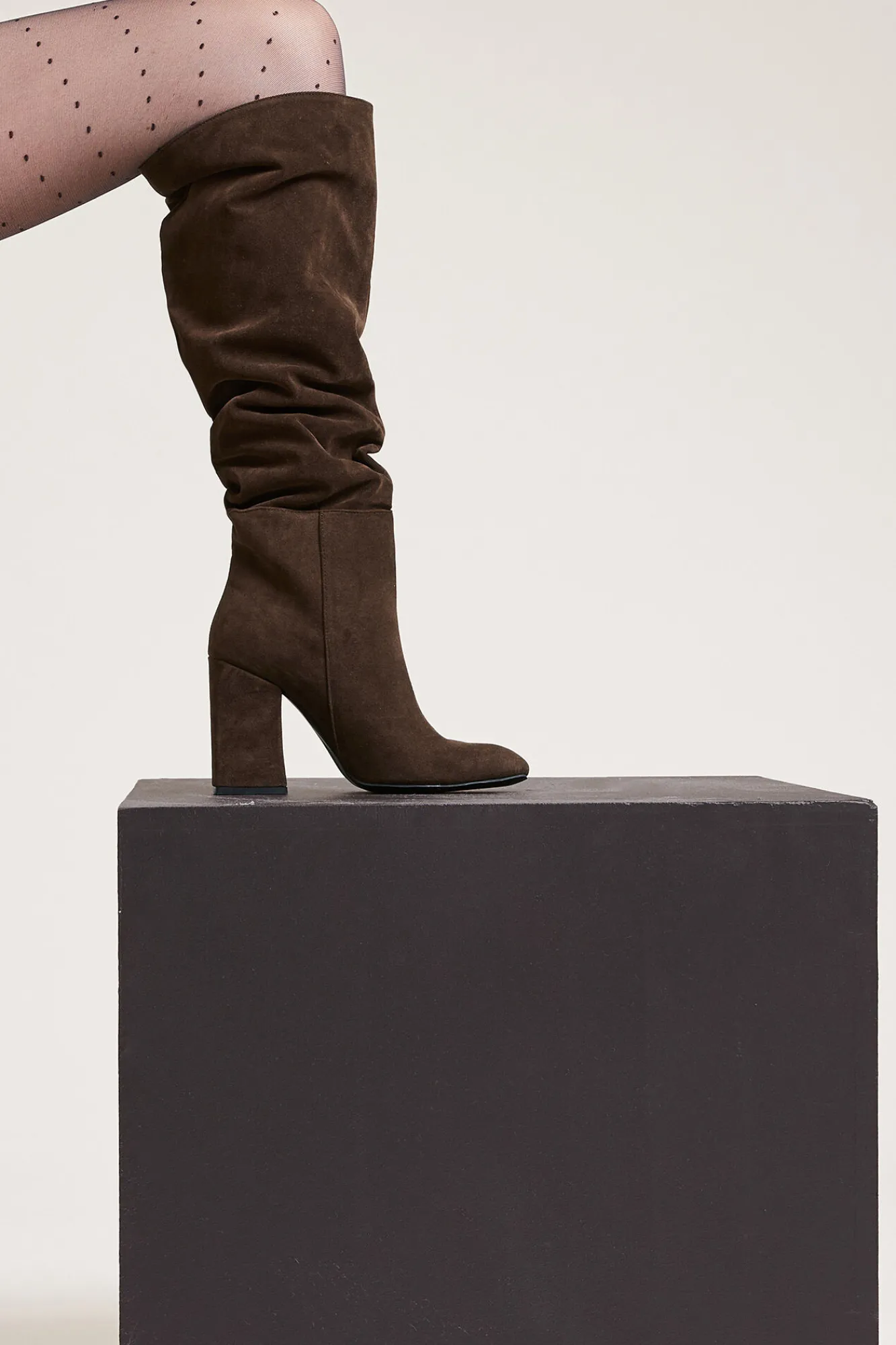 Pimkie Botas Altas De Antelina Estampado Tostado Hot