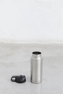 Dash and Stars Botella Acero Inoxidable Plata Gris Discount