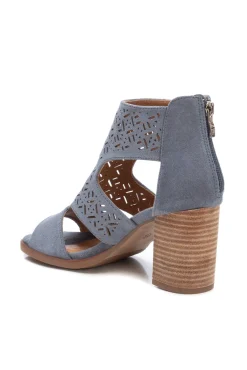 Xti Botin Abierto De Mujer, Azul Medio Discount