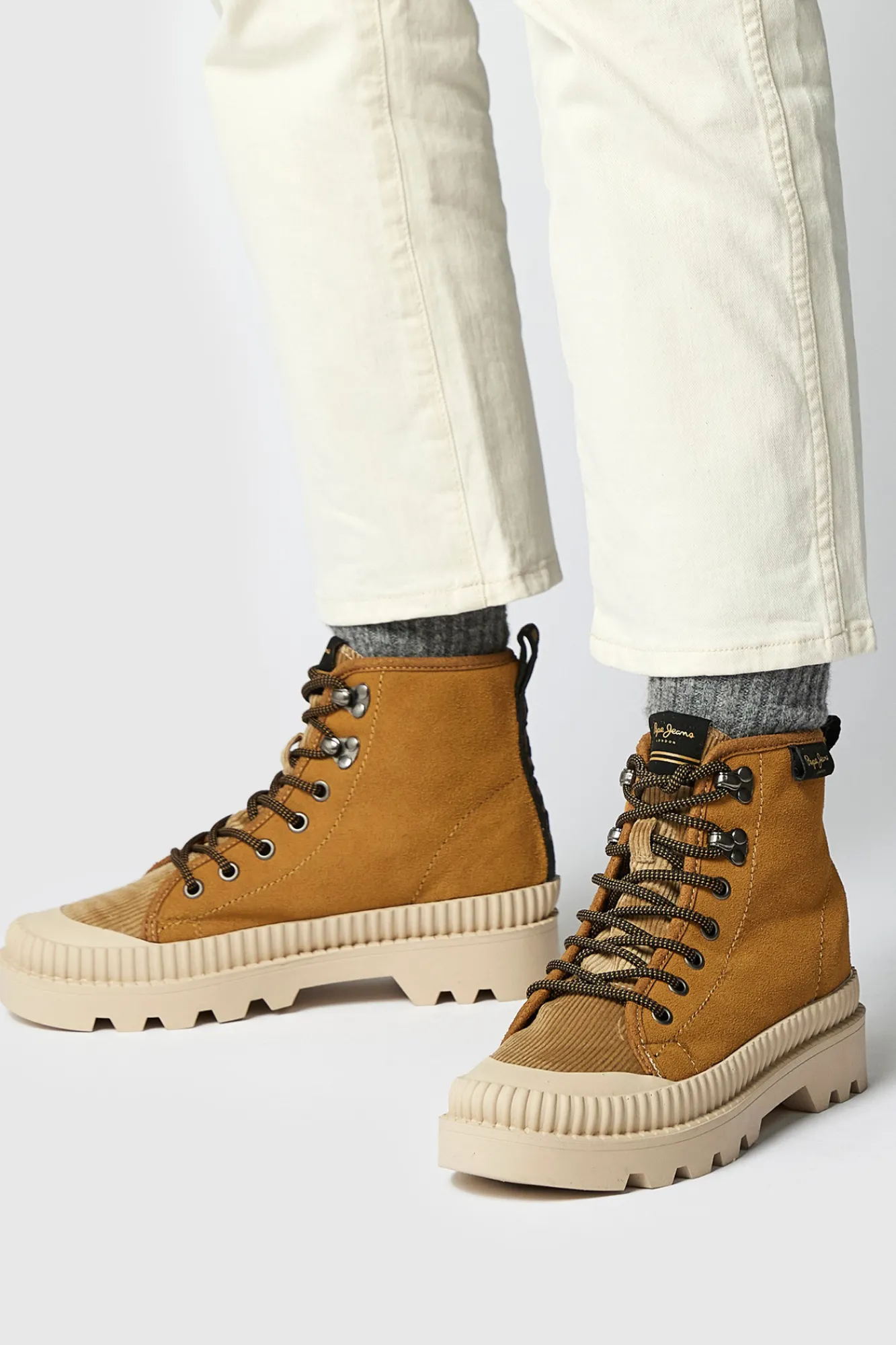Pepe Jeans Botin Combinado Ascot Tostado
