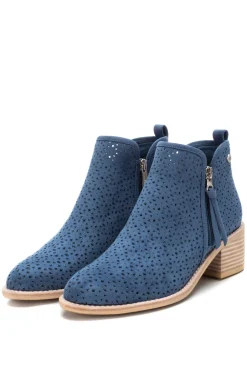 Xti Botin De Tacon De Mujer, Azul Medio Online