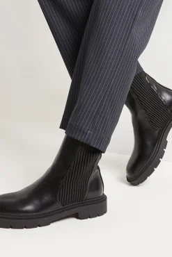 Pimkie Botines Con Suela Dentada Negro New