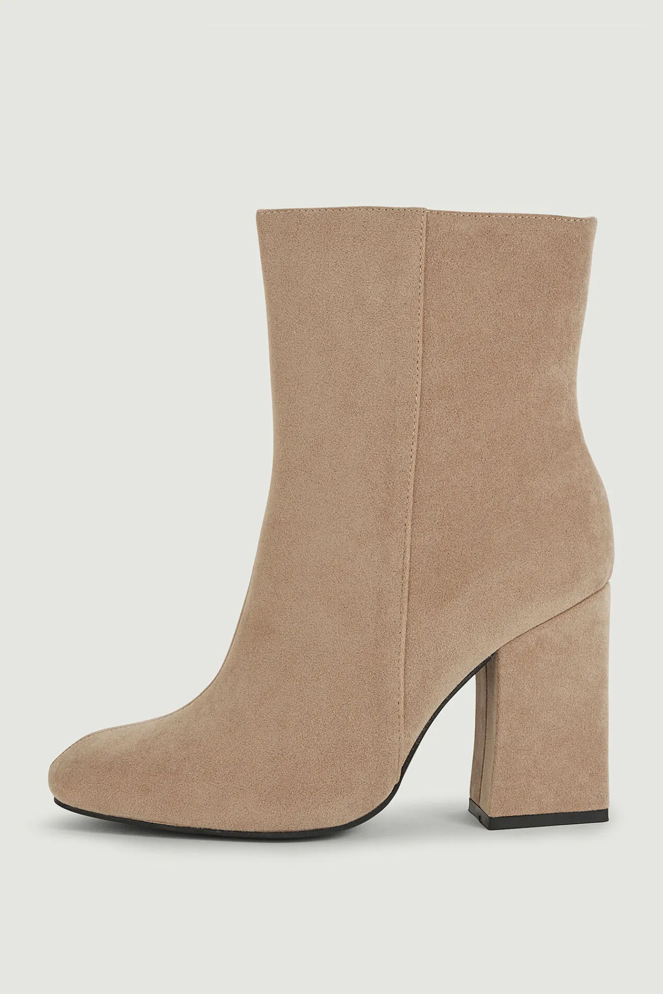 Pimkie Botines De Antelina Con Tacon Tostado Clearance