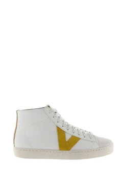 Victoria Botines Piel Y Serraje Dorado