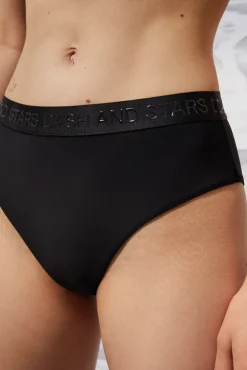 Dash and Stars Braguita Alta De Bikini Negra Quick Dry Negro Outlet