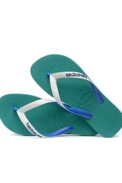 Havaianas Brasil Logo Turquesa Outlet