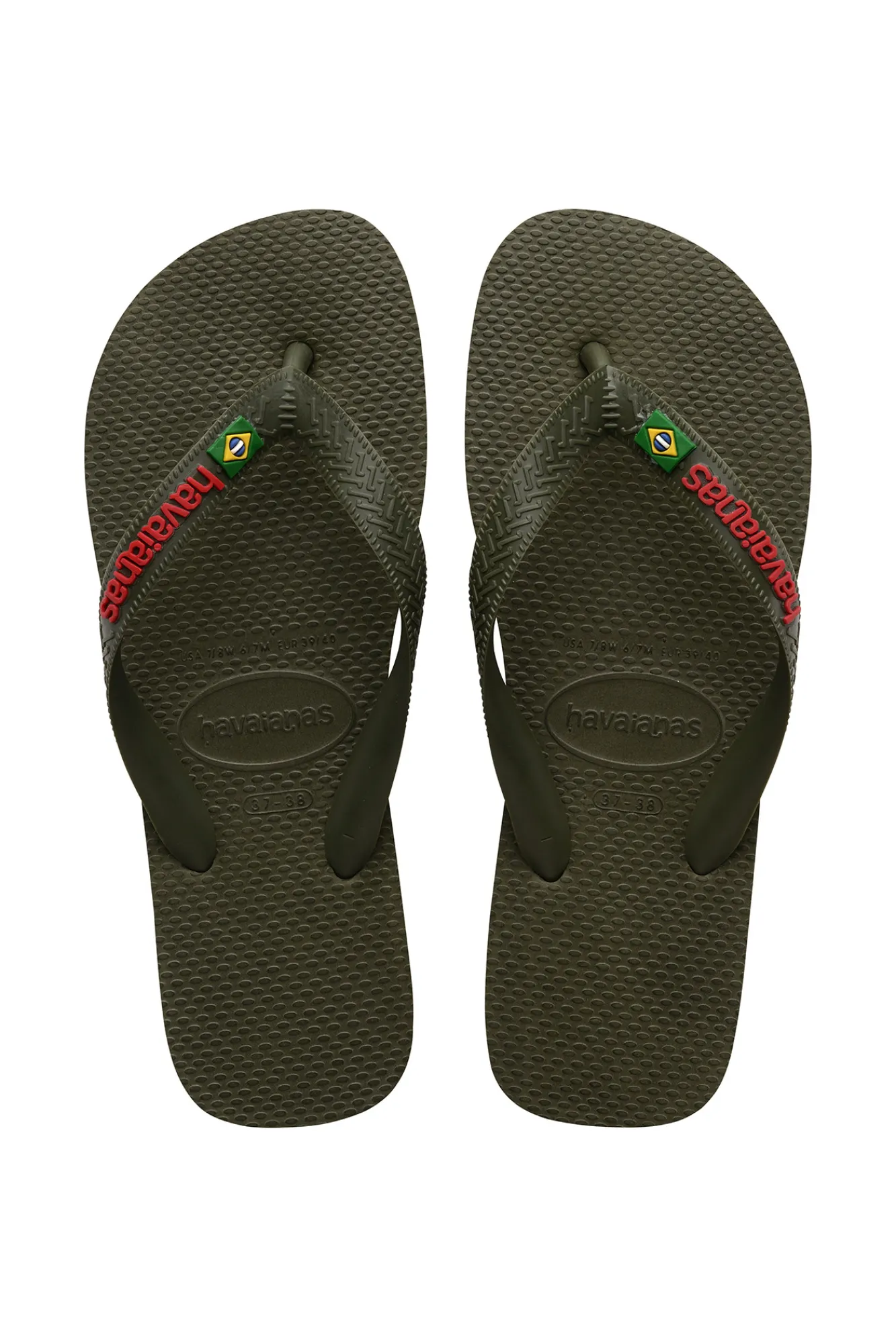 Havaianas Brasil Logo Verde Clearance