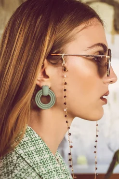 Vilanova Cadena Para Gafas Con Detalles De Color Rosa Outlet