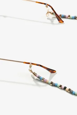 Vilanova Cadena Para Gafas Con Detalles De Color Verde Clearance
