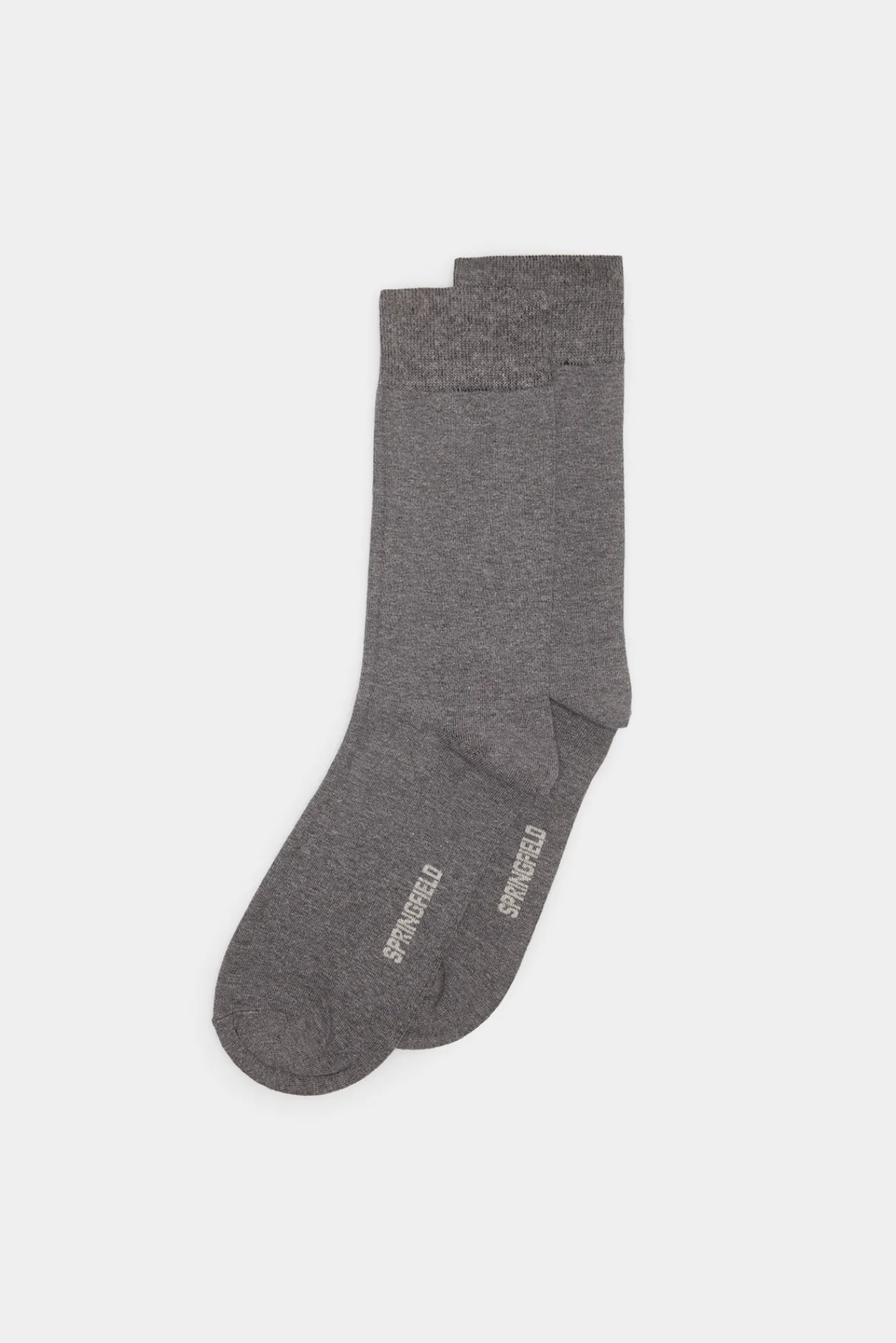 * Calcetin Basico Liso Gris Medio Hot
