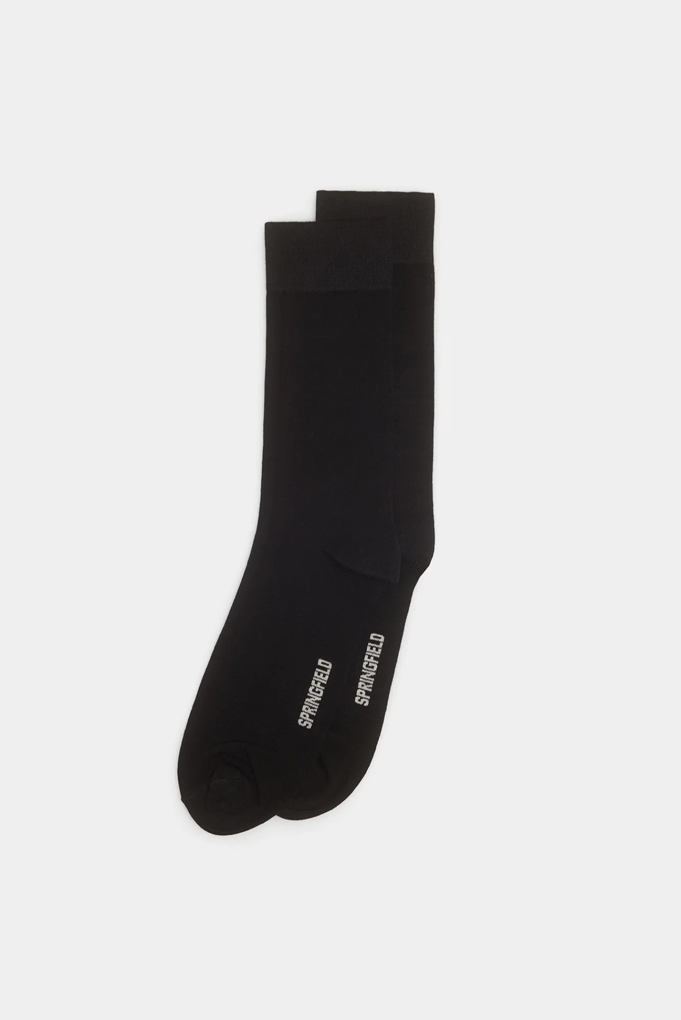 * Calcetin Basico Liso Negro Discount