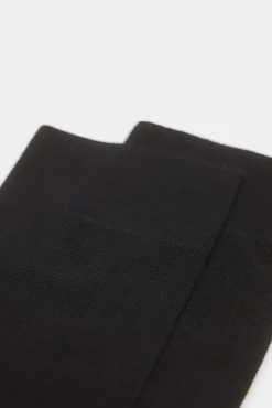 * Calcetin Basico Liso Negro Discount