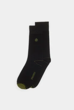 * Calcetin Basico Logo Bordado Negro Clearance