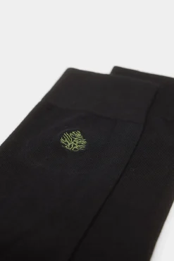 * Calcetin Basico Logo Bordado Negro Clearance