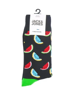 Jack & Jones Calcetin Cana Media Negro