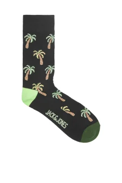 Jack & Jones Calcetin Cana Media Multicolor Hot