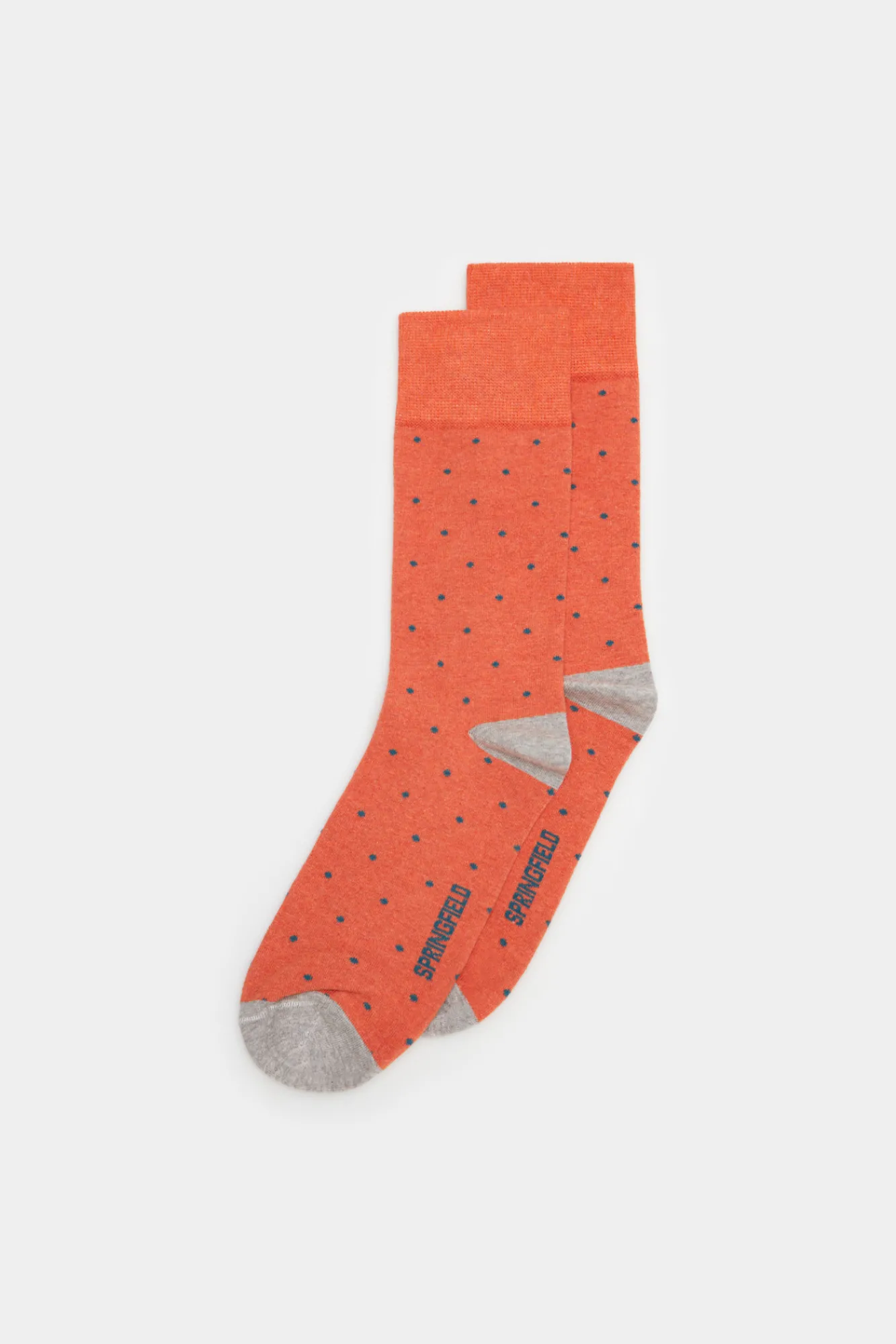 * Calcetin Dots Naranja Hot