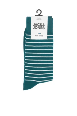 Jack & Jones Calcetin Estampado Rayas Verde Outlet