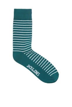 Jack & Jones Calcetin Estampado Rayas Verde Outlet