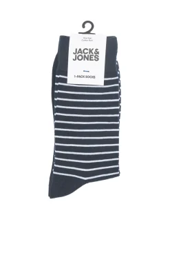 Jack & Jones Calcetin Estampado Rayas Azul New