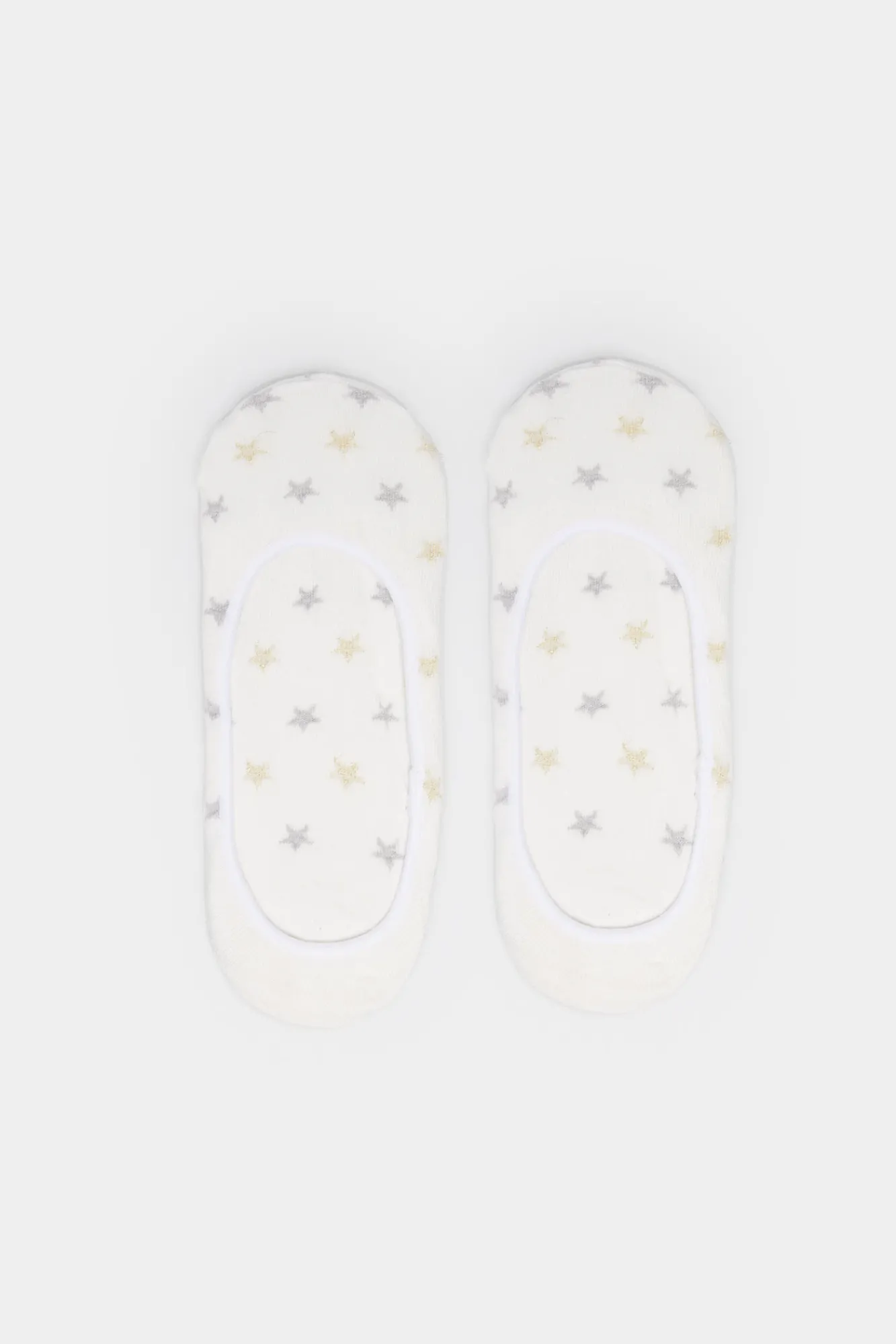 * Calcetin Invisible Estrellas Beige Medio Sale