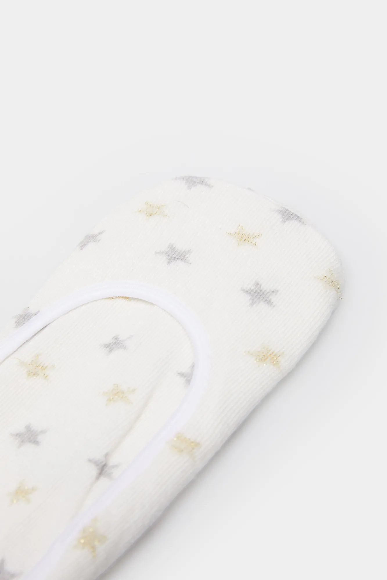 * Calcetin Invisible Estrellas Beige Medio Sale