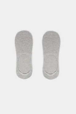 * Calcetin Invisible Estructura Gris Medio Online