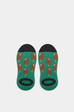 * Calcetin Invisible Helados Verde Online