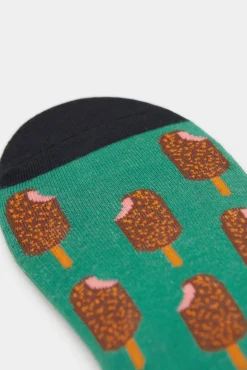 * Calcetin Invisible Helados Verde Online
