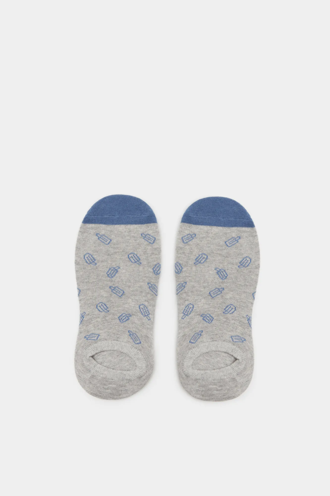 * Calcetin Invisible Polos Gris Medio Discount