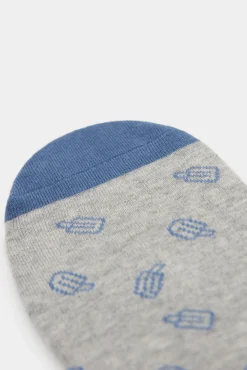 * Calcetin Invisible Polos Gris Medio Discount