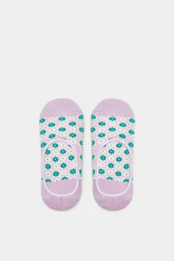 * Calcetin Invisible Psicodelico Azul Outlet