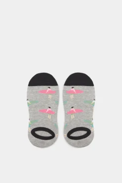 * Calcetin Invisible Surferos Gris Medio Hot