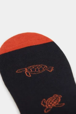 * Calcetin Invisible Tortuga Navy New