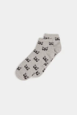 * Calcetin Mapaches Gris Medio Sale
