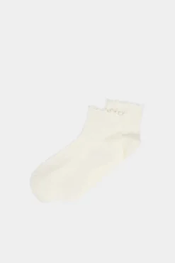 * Calcetin Ondulaciones Beige Clearance