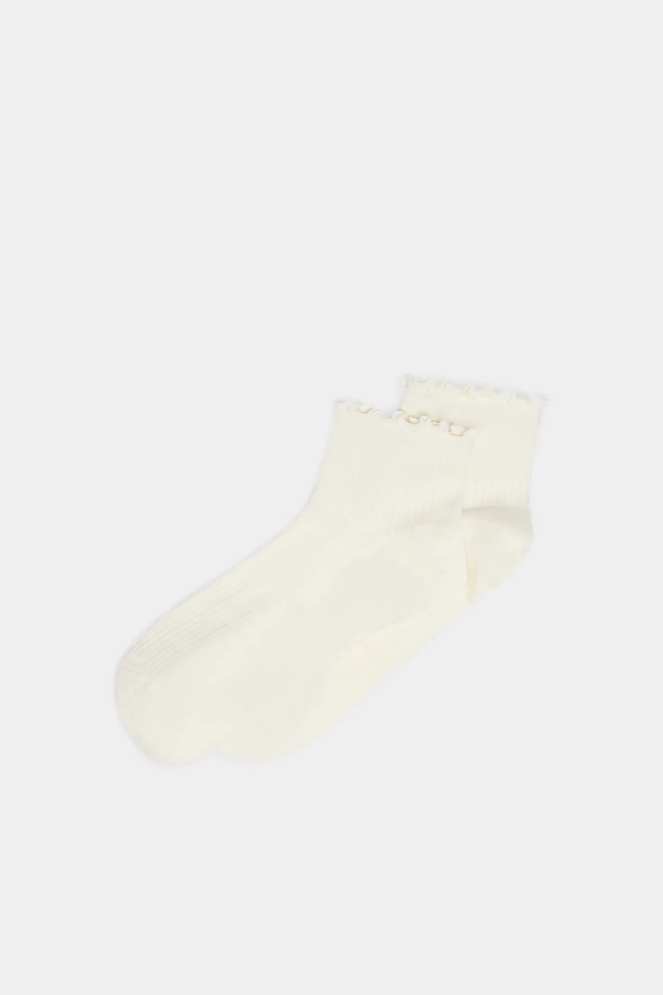 * Calcetin Ondulaciones Beige Clearance