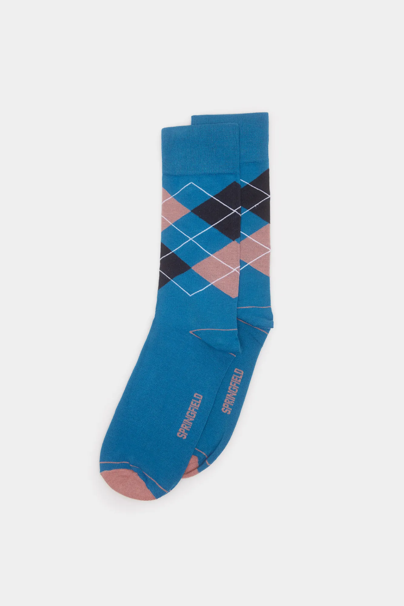 * Calcetin Rombos Azul Discount