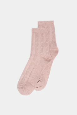 * Calcetin Textura Rosa Sale