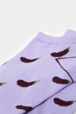 * Calcetin Tobillero Berenjenas Morado Best