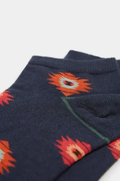 * Calcetin Tobillero Etnico Navy New