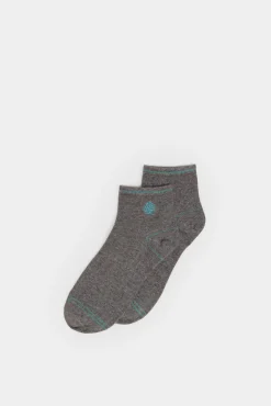 * Calcetin Tobillero New Fit Logo Gris Oscuro Online