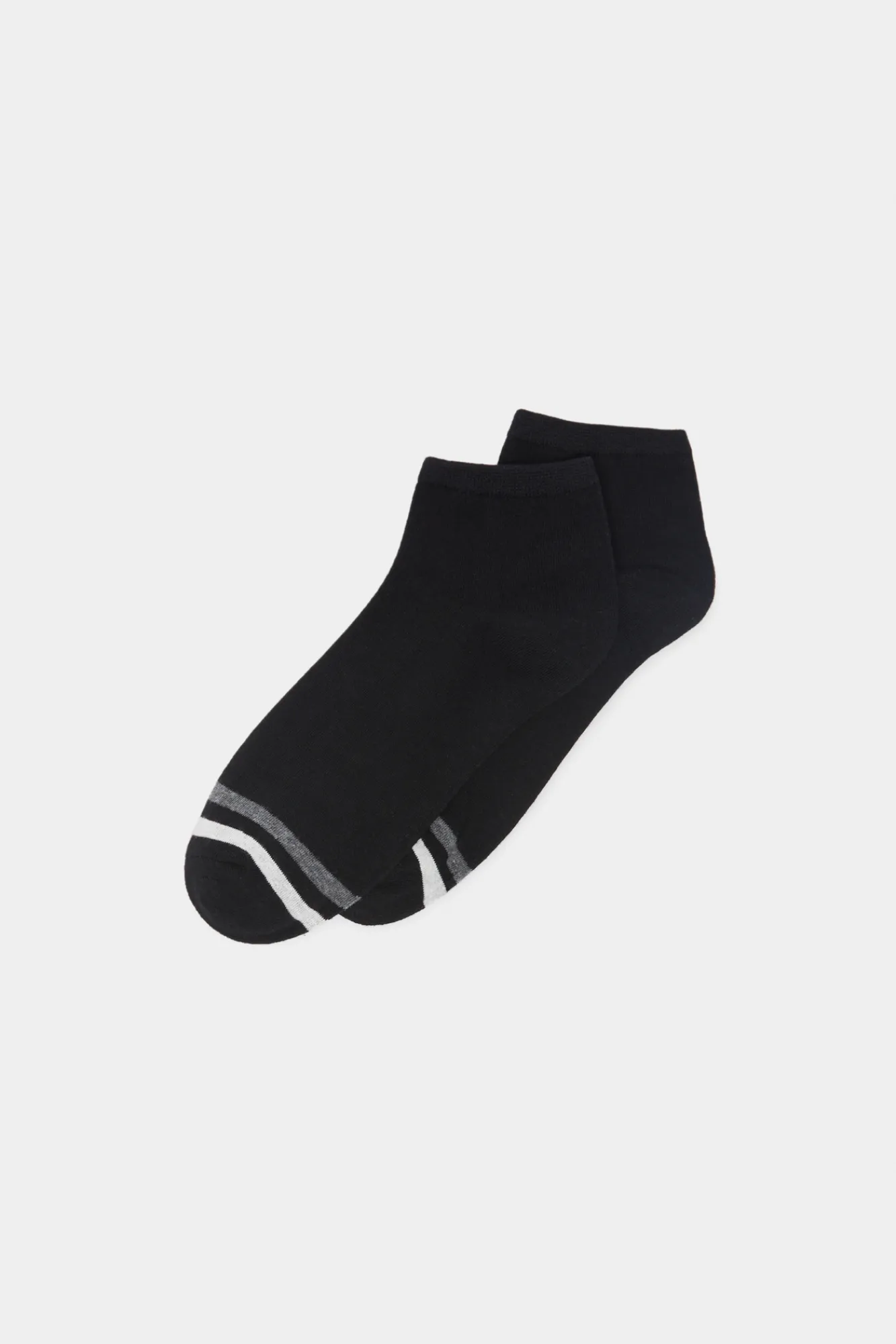 * Calcetin Tobillero Rib Negro