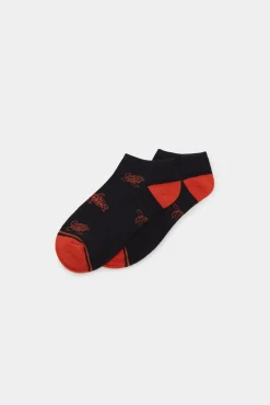 * Calcetin Tobillero Tortugas Navy Hot